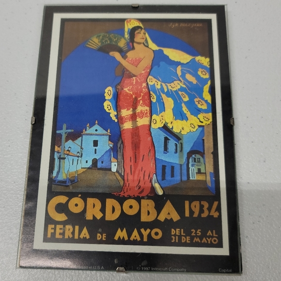 Joaquin y Rafael Diaz Jara Other - Cordoba, Vintage Picture 7 x 5 Framed, by Joaquin y Rafael Diaz Jara Wall Art